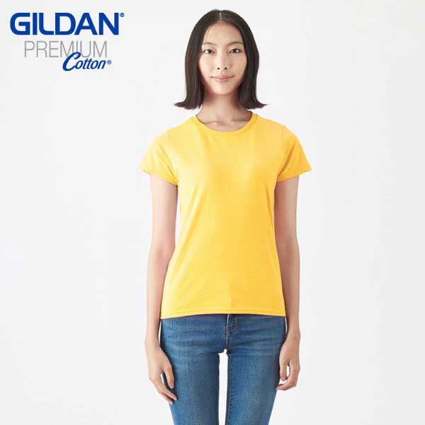 Gildan 76000L Premium Cotton 女裝環紡 T 恤