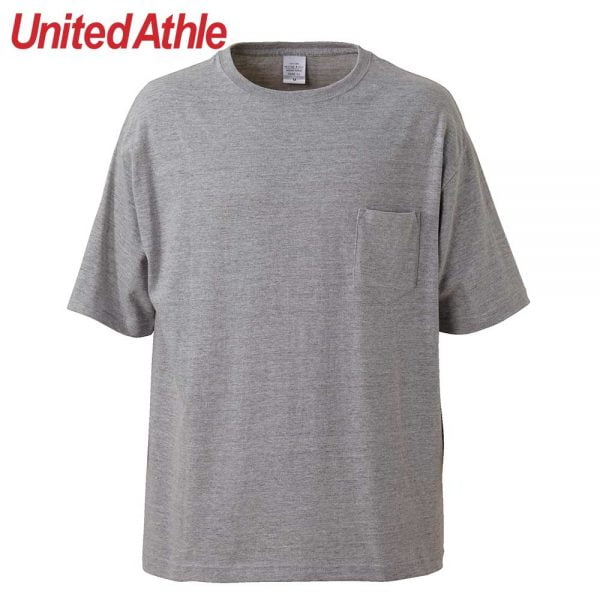 United Athle 5.6oz Adult Cotton Oversized T-shirt 5008-01 Mix Grey