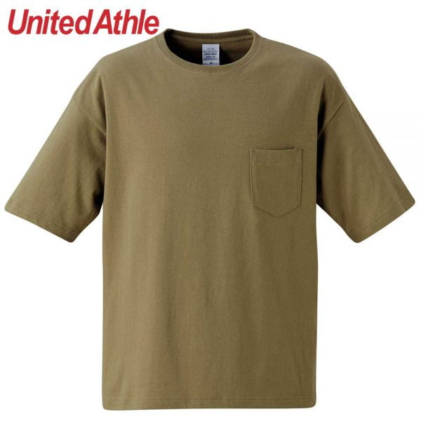 United Athle 5.6oz Adult Cotton Oversized T-shirt 5008-01 Khaki