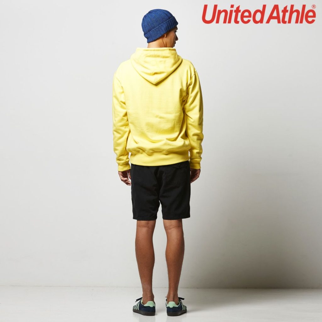 Height 182cm L size Back silhouette - United Athle 5213-01 10.0oz Cotton French Terry Full Zip Hoodies