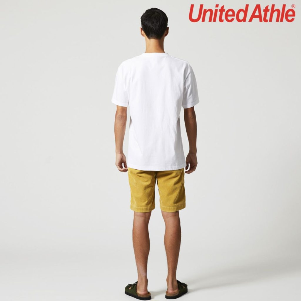 Height 182cm L size Back silhouette - United Athle 5006-01 5.6oz Cotton Pocket Tee