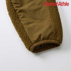 United Athle 7495-01 Lambswool Plush Coat with stand collar
