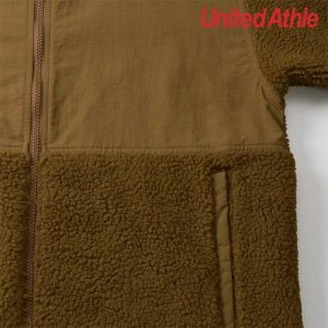 United Athle 7495-01 Lambswool Plush Coat with stand collar