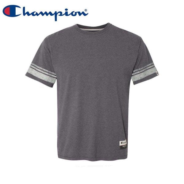 Champion AO300 復刻版混紡 T 恤 (美國尺碼) - Charcoal Heather 108C (60P/30C/10R)
