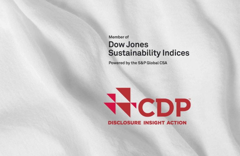 Gildan 在其 2022 年氣候變化報告中被列入道瓊斯可持續發展™指數 (DJSI) 和 CDP 的領導力品牌