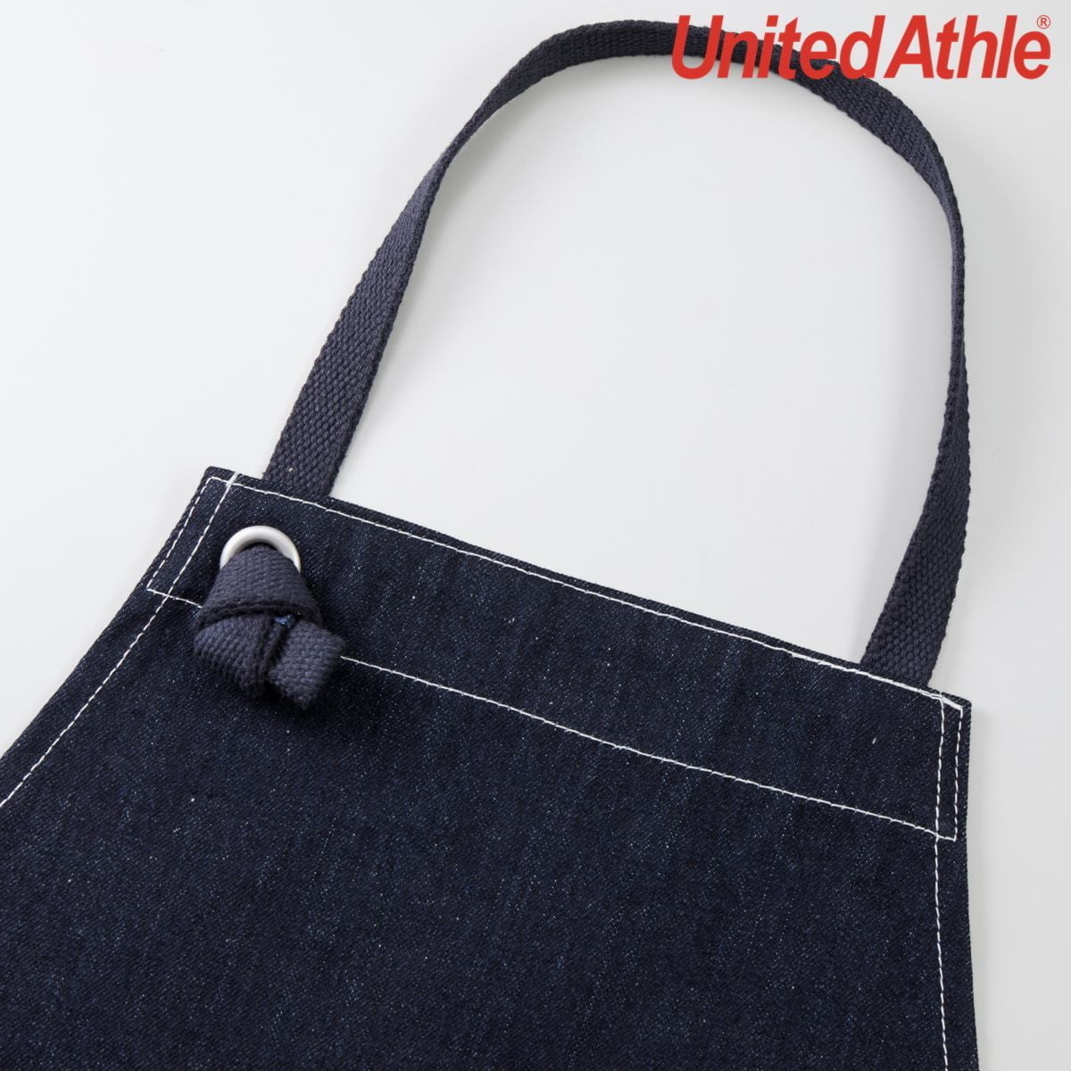United Athle 1385-01 Washed Canvas and Twill Apron (Loop Type)