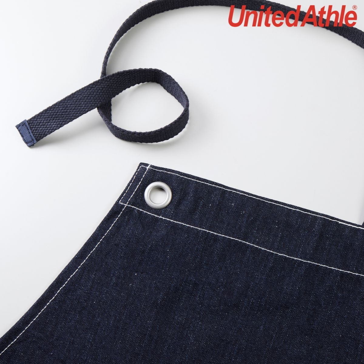 United Athle 1385-01 Washed Canvas and Twill Apron (Loop Type)