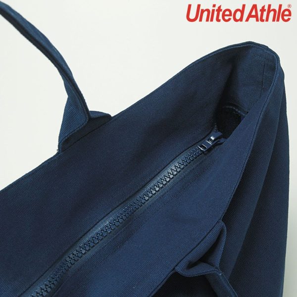 United Athle 1515-01 11.0oz 厚身帆布拉鍊手提袋
