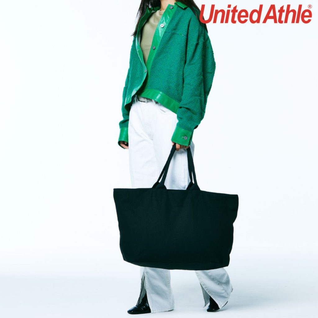 United Athle 1515-01 11.0oz 厚身帆布拉鍊手提袋