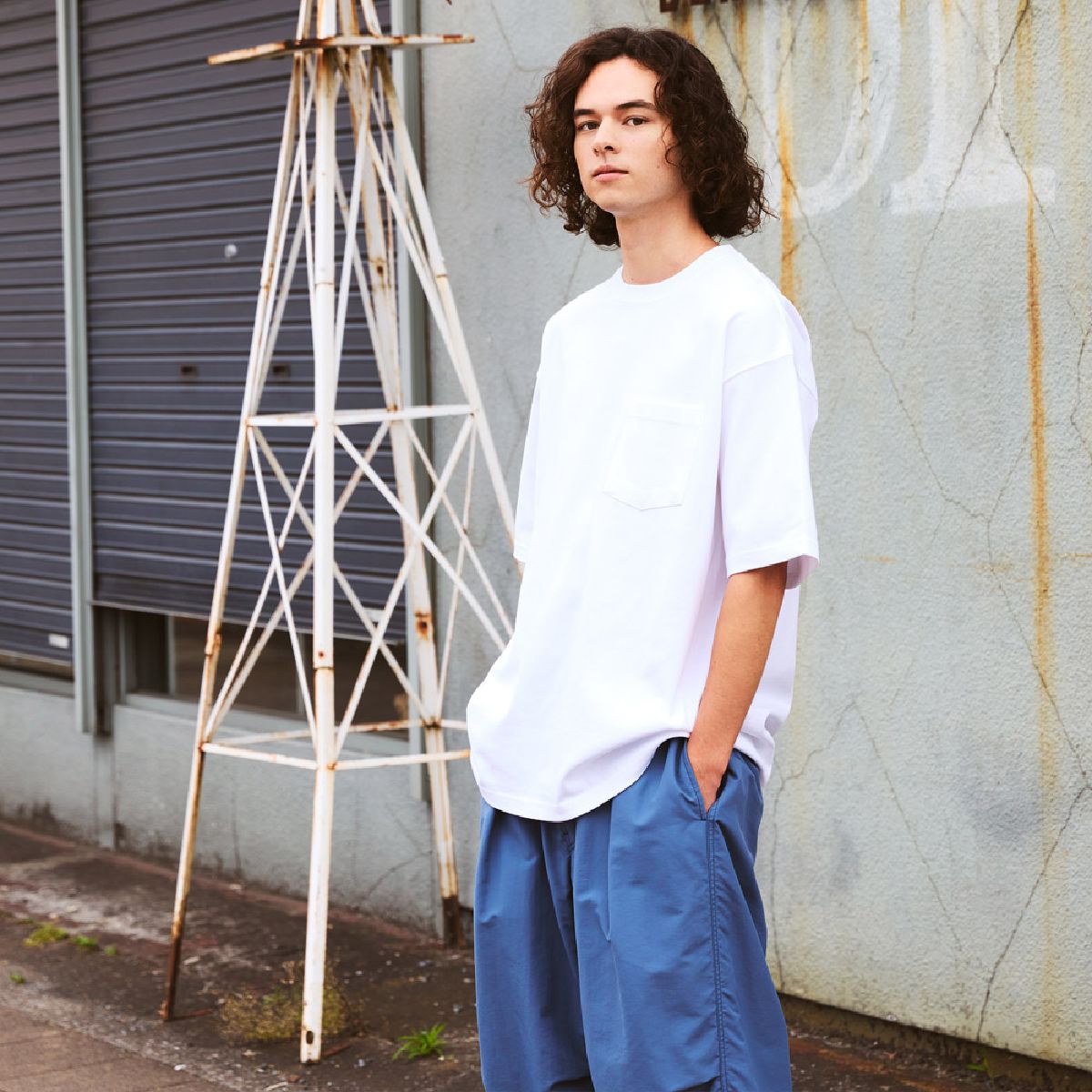 Height 175cm L size 001.Weared white