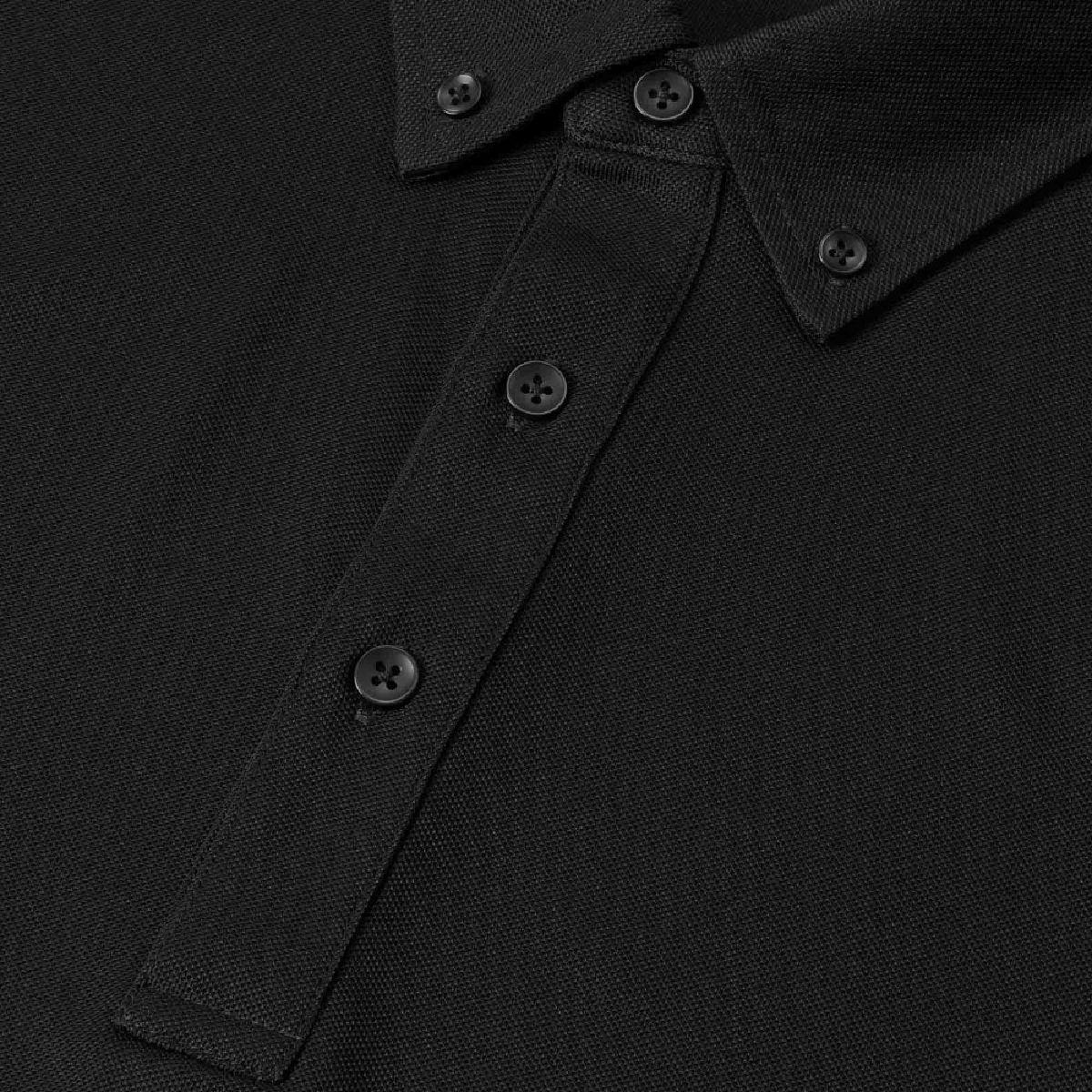 Use glossy buttons of the same color of body for black