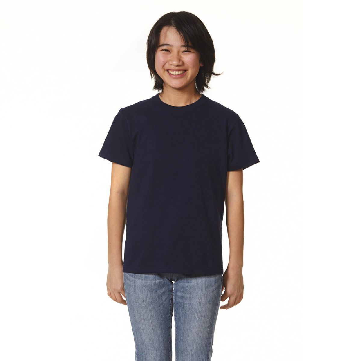 Height 150cm, wearing size 150cm, color 086. Navy.